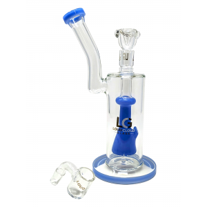10" Loud Cloud Glass Beaker Perc Water Pipe W/ Banger - [TE-110]